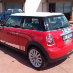 Custom Mini Rossa/Nera con personalizzazione Portellone con pellicola Cromo